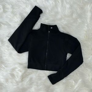 Black crop jacket